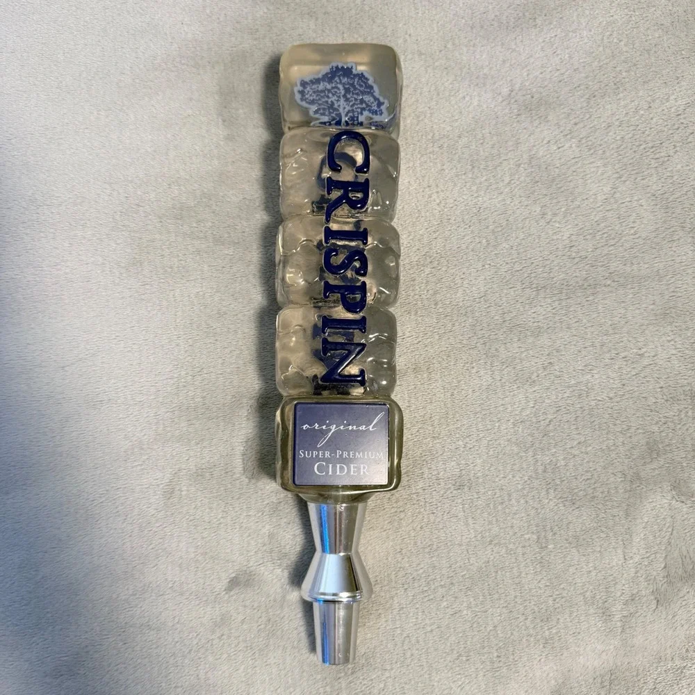 Crispin Original Super Premium Cider Beer Tap Handle Ice Cube‎ Design 10.5